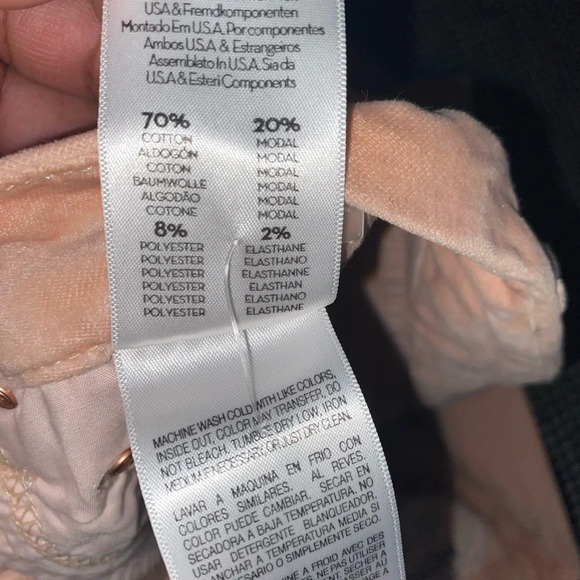 MOTHER the Looker Pink petal velvet pants - Picture 5 of 7